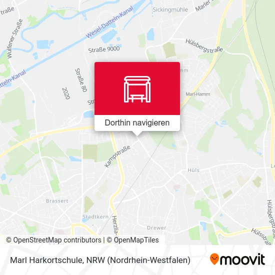 Marl Harkortschule Karte