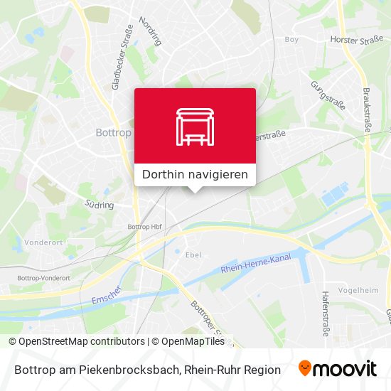 Bottrop am Piekenbrocksbach Karte