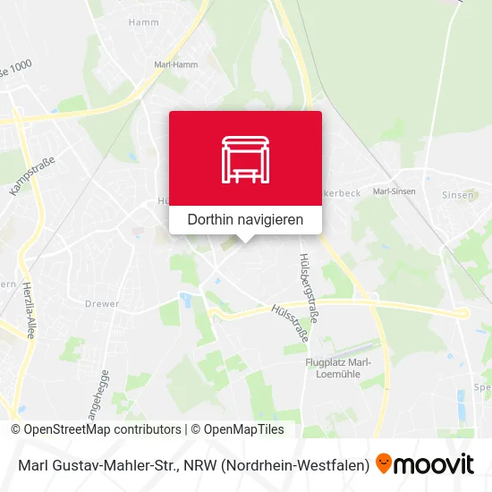 Marl Gustav-Mahler-Str. Karte