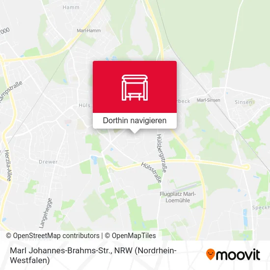 Marl Johannes-Brahms-Str. Karte
