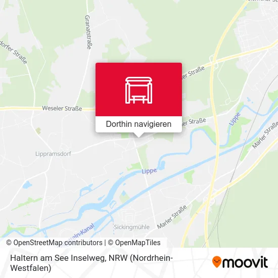 Haltern am See Inselweg Karte