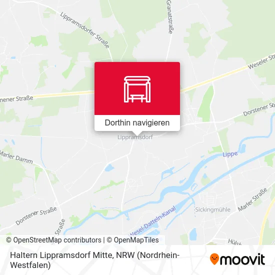 Haltern Lippramsdorf Mitte Karte