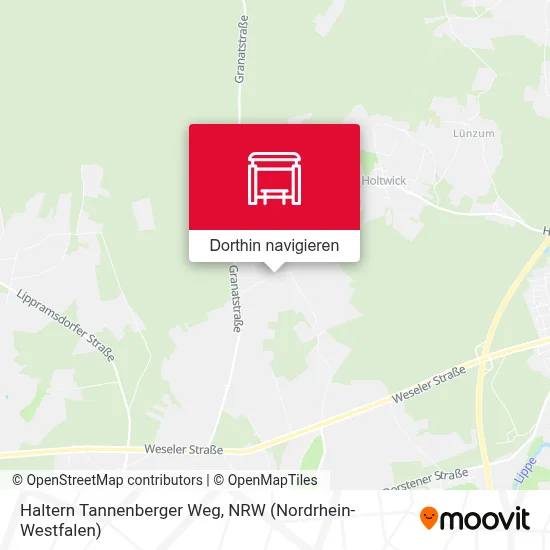 Haltern Tannenberger Weg Karte