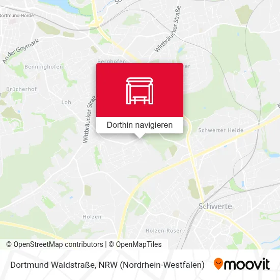 Dortmund Waldstraße Karte