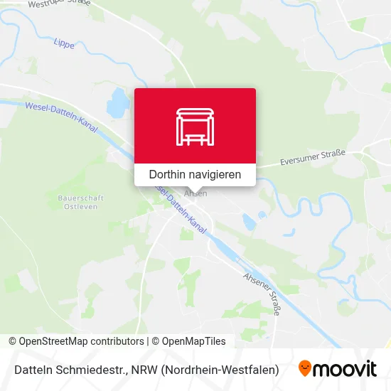 Datteln Schmiedestr. Karte