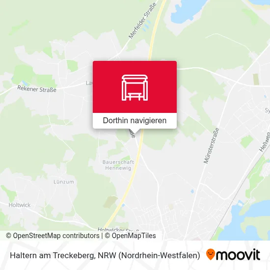 Haltern am Treckeberg Karte