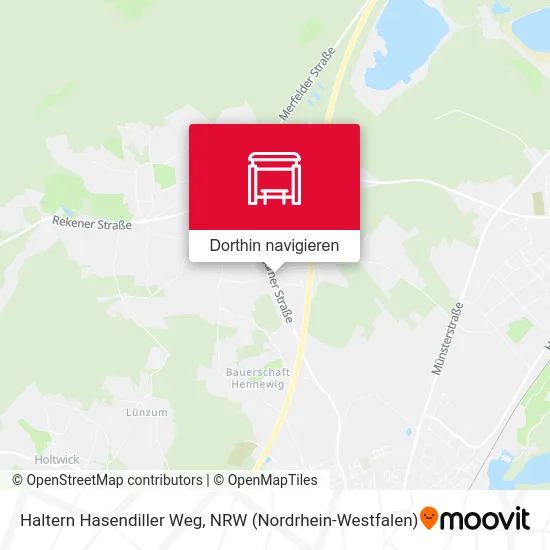 Haltern Hasendiller Weg Karte