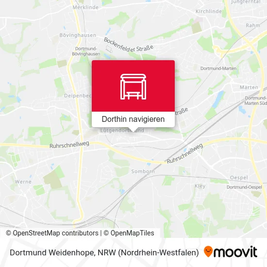 Dortmund Weidenhope Karte