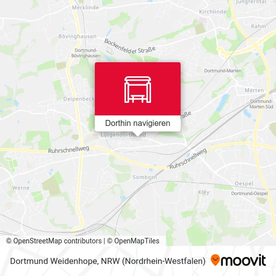 Dortmund Weidenhope Karte