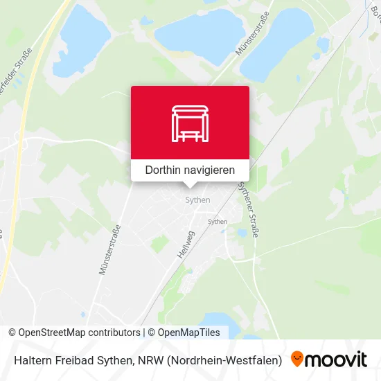 Haltern Freibad Sythen Karte