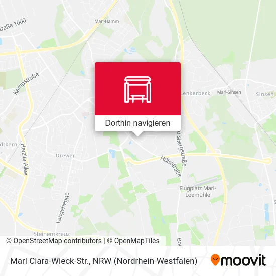 Marl Clara-Wieck-Str. Karte
