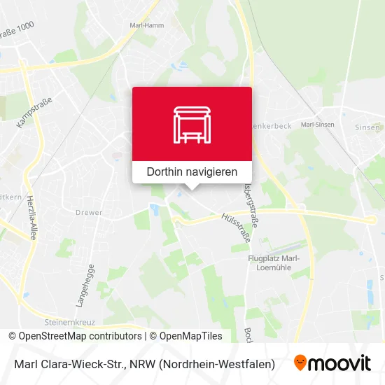 Marl Clara-Wieck-Str. Karte