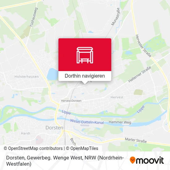 Dorsten, Gewerbeg. Wenge West Karte