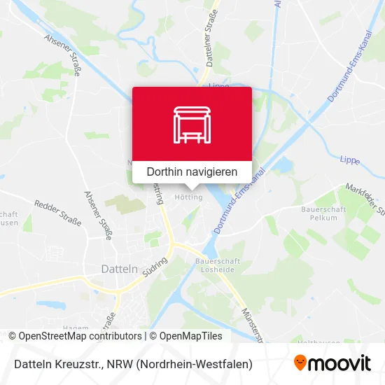 Datteln Kreuzstr. Karte