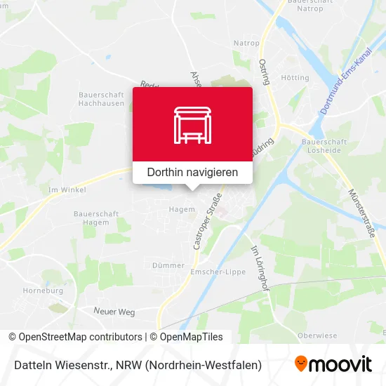 Datteln Wiesenstr. Karte