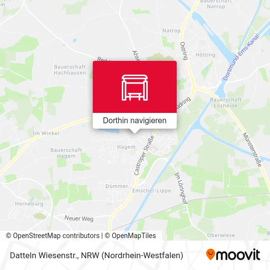 Datteln Wiesenstr. Karte