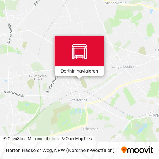 Herten Hasseler Weg Karte