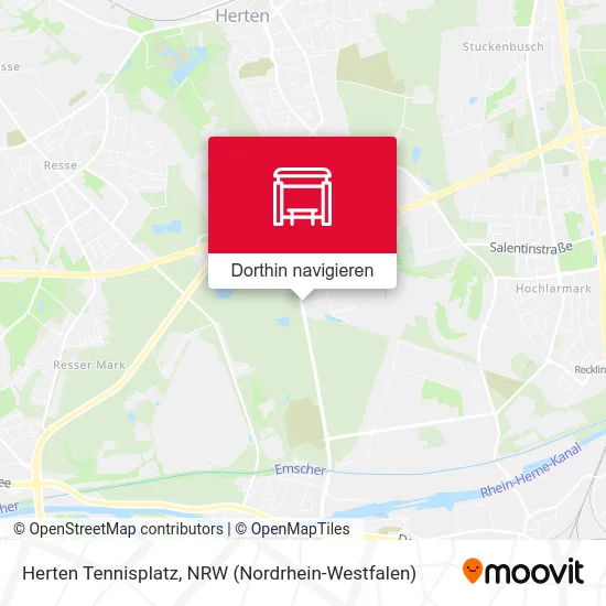 Herten Tennisplatz Karte