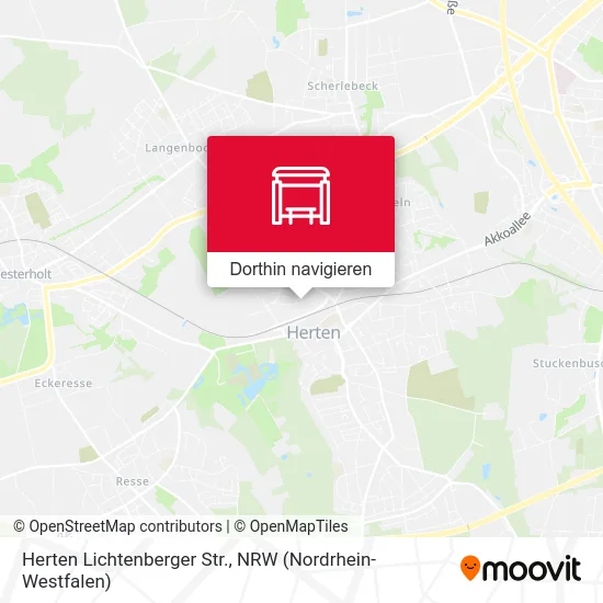 Herten Lichtenberger Str. Karte