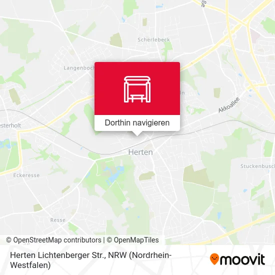 Herten Lichtenberger Str. Karte