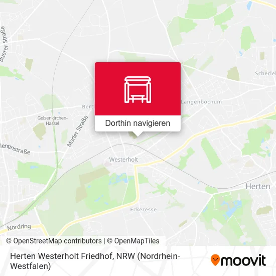 Herten Westerholt Friedhof Karte