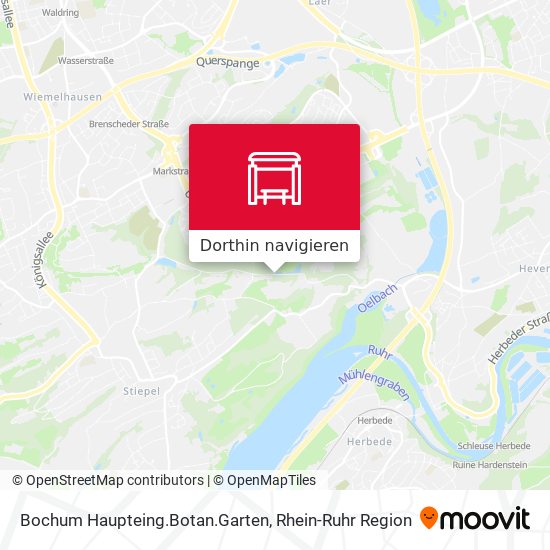 Bochum Haupteing.Botan.Garten Karte