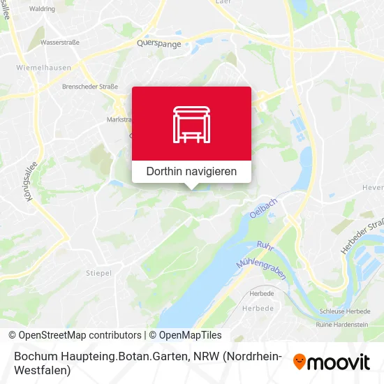 Bochum Haupteing.Botan.Garten Karte