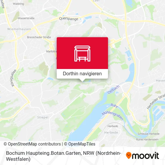 Bochum Haupteing.Botan.Garten Karte
