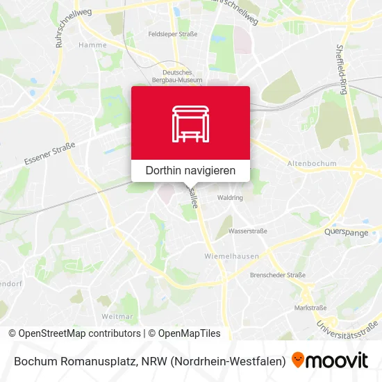 Bochum Romanusplatz Karte