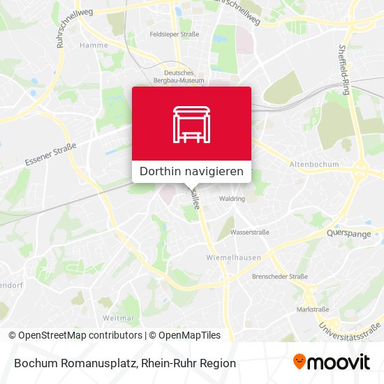 Bochum Romanusplatz Karte