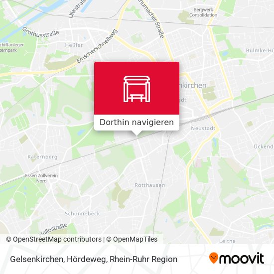 Gelsenkirchen, Hördeweg Karte
