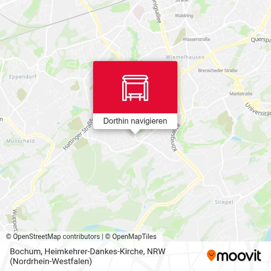 Bochum, Heimkehrer-Dankes-Kirche Karte