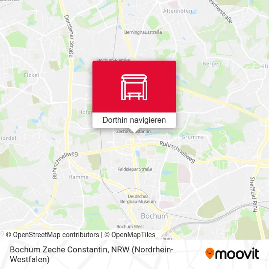 Bochum Zeche Constantin Karte