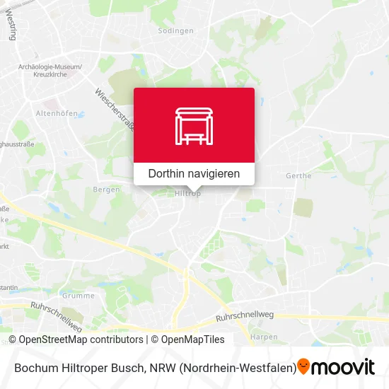 Bochum Hiltroper Busch Karte