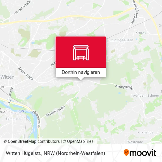 Witten Hügelstr. Karte