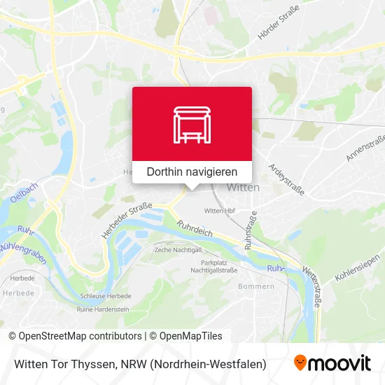 Witten Tor Thyssen Karte