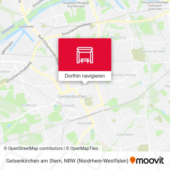 Gelsenkirchen am Stern Karte