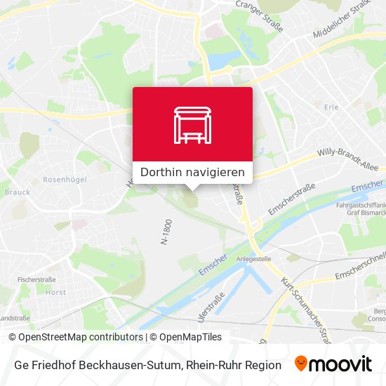 Ge Friedhof Beckhausen-Sutum Karte