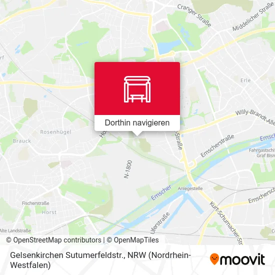 Gelsenkirchen Sutumerfeldstr. Karte