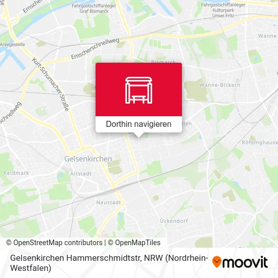 Gelsenkirchen Hammerschmidtstr Karte