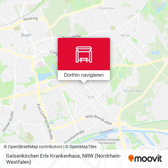 Gelsenkirchen Erle Krankenhaus Karte