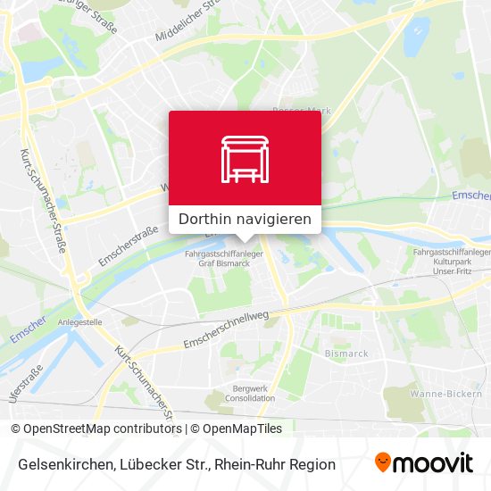 Gelsenkirchen, Lübecker Str. Karte