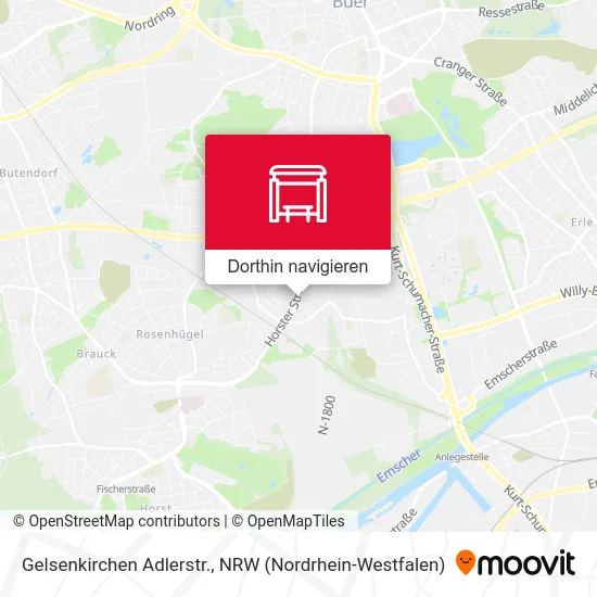 Gelsenkirchen Adlerstr. Karte