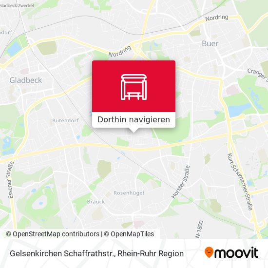 Gelsenkirchen Schaffrathstr. Karte