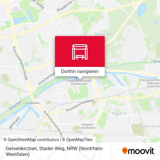 Gelsenkirchen, Stader Weg Karte