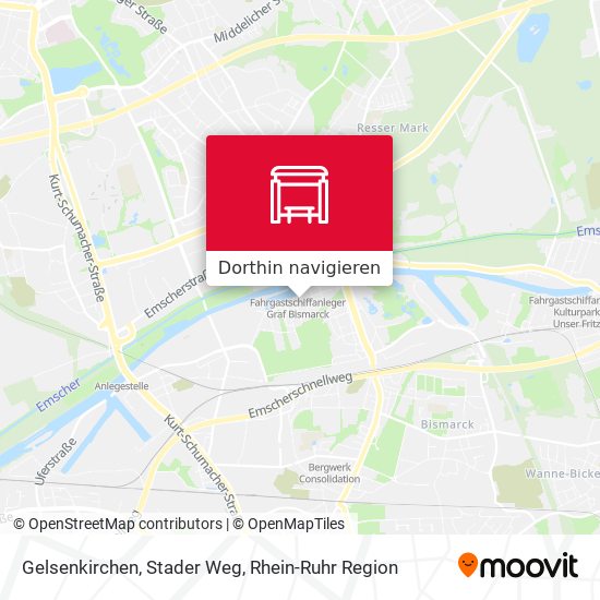 Gelsenkirchen, Stader Weg Karte