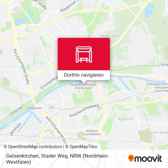 Gelsenkirchen, Stader Weg Karte
