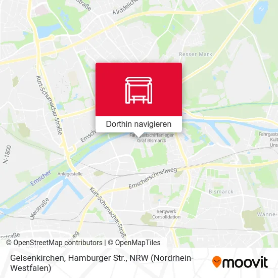 Gelsenkirchen, Hamburger Str. Karte