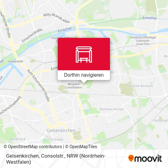 Gelsenkirchen, Consolstr. Karte