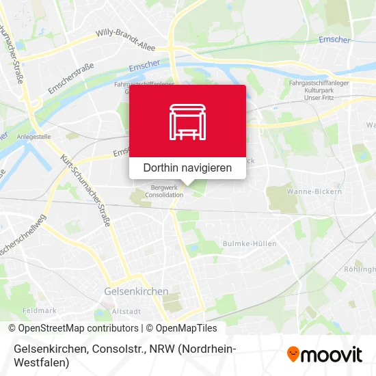 Gelsenkirchen, Consolstr. Karte